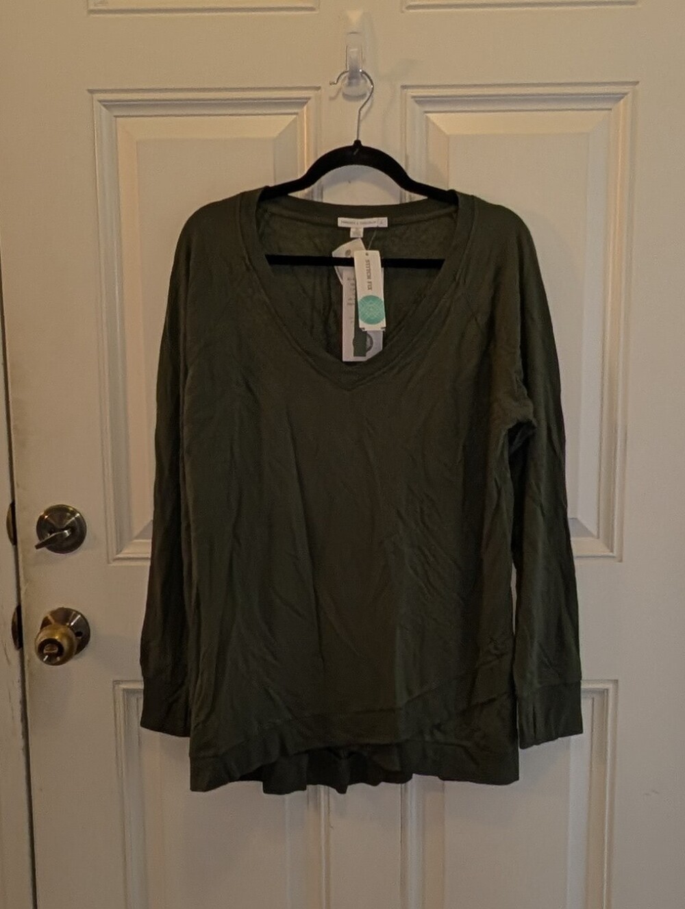 Threads 4 Thought Kalin Feather Fleece V-Neck Tunic - L